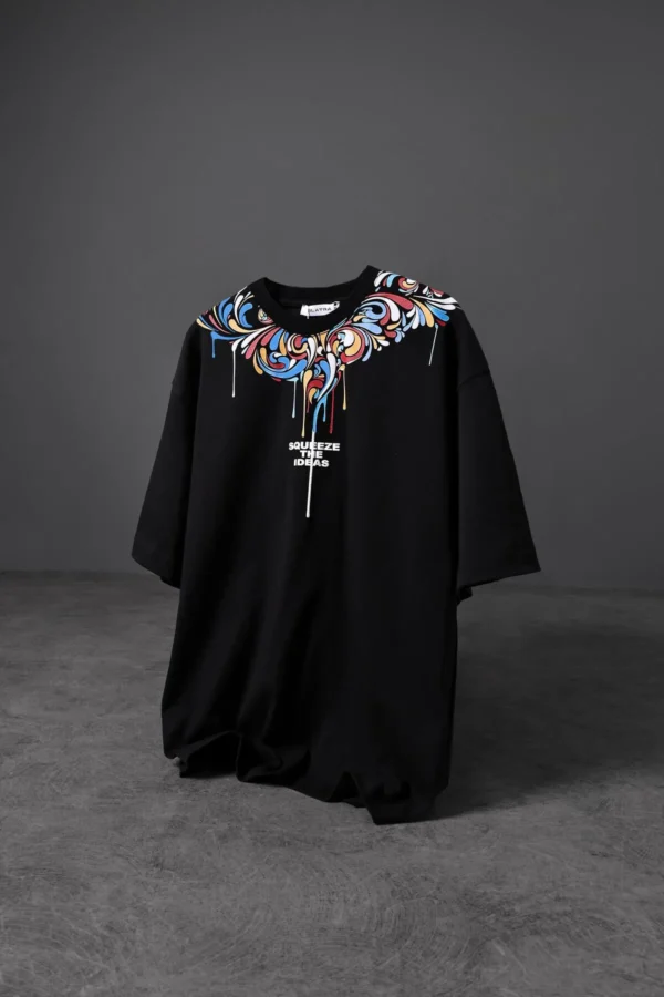 Slatra Erkek Ideas Yaka Baskılı Oversize Tshirt