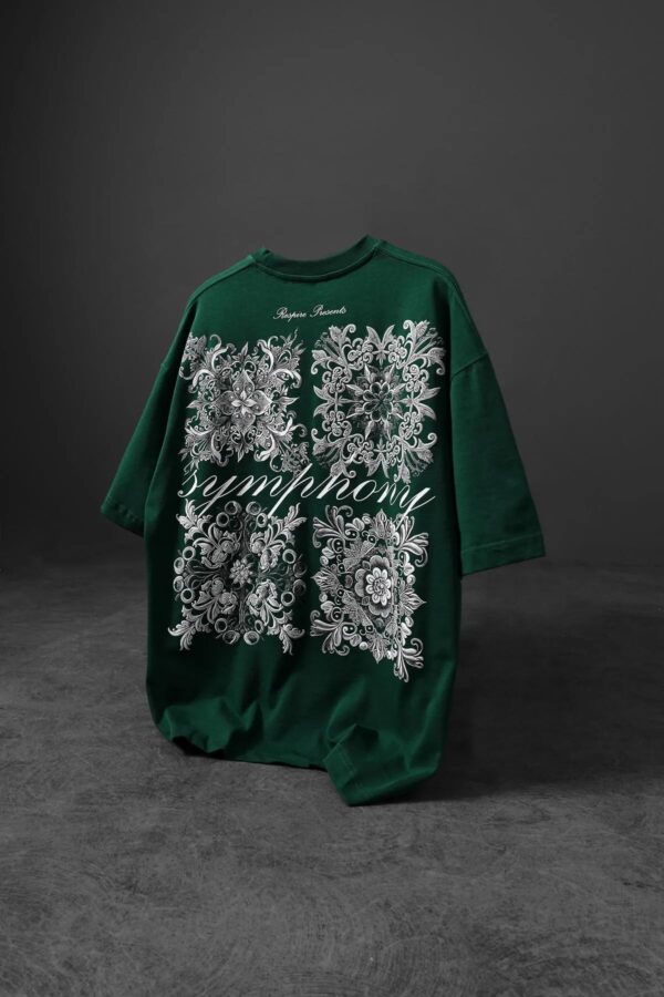 Symphony Kabartma Baskılı Oversize Tshirt